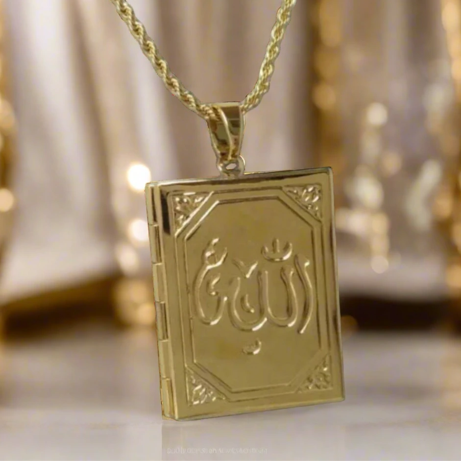 Allah Book Frame Necklace