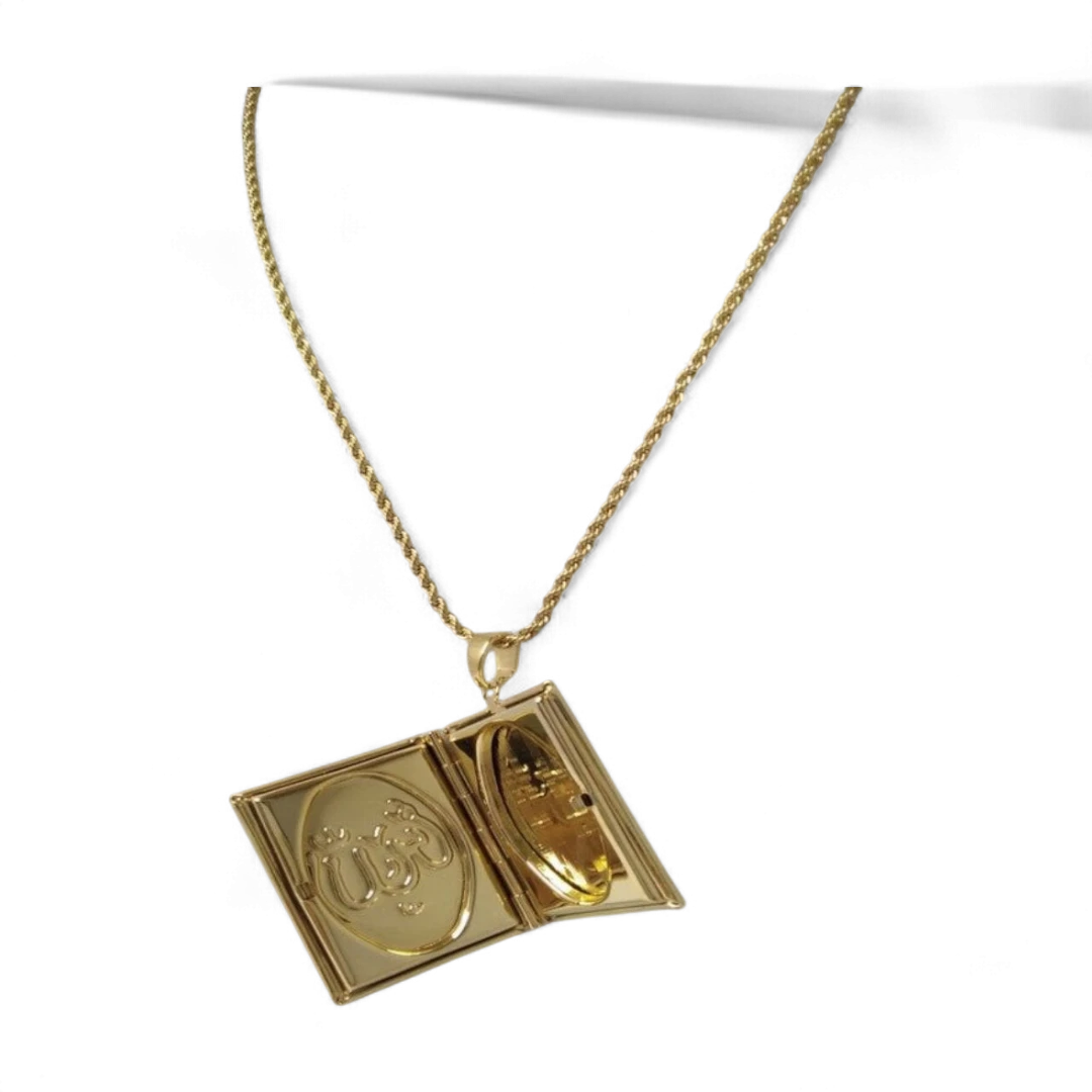 Allah Book Frame Necklace