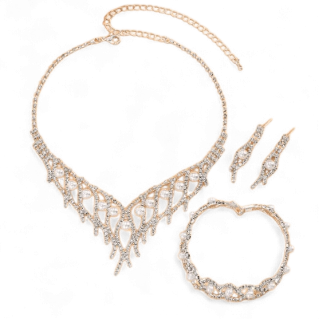 Studded Pearl Necklace