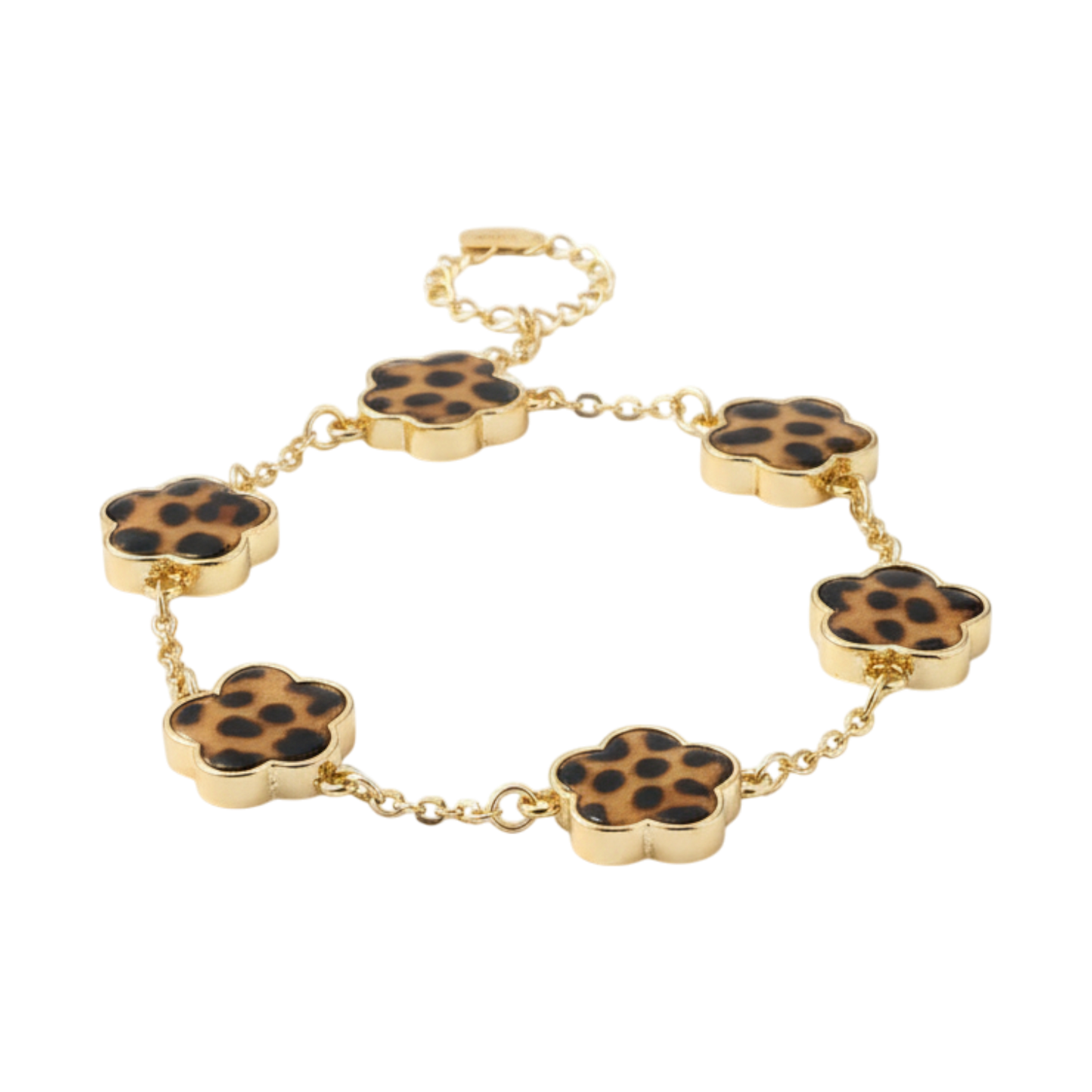 Wild Bloom Leopard Bracelet - Set Of 2