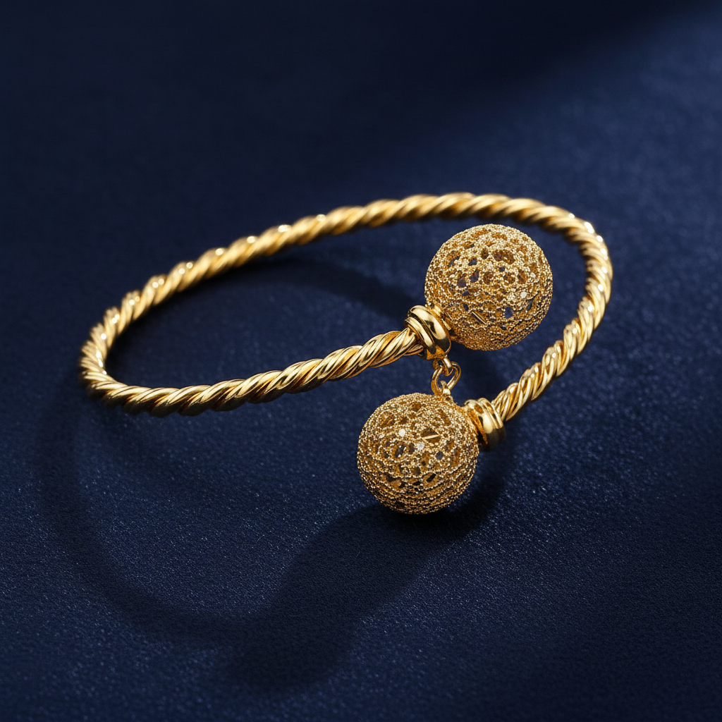 Golden Twisted Rope Bracelet