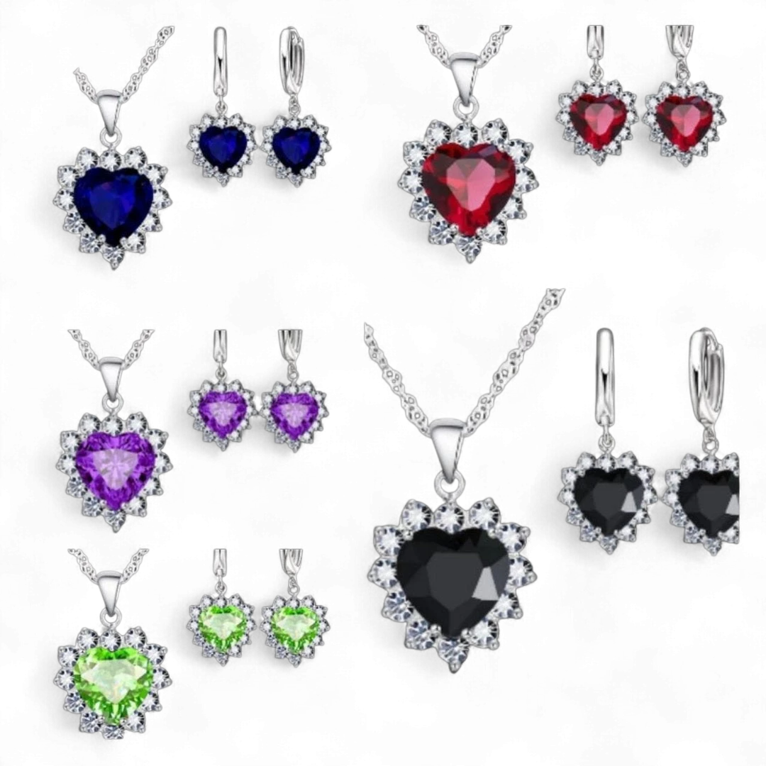 Charming Heart Stone Set