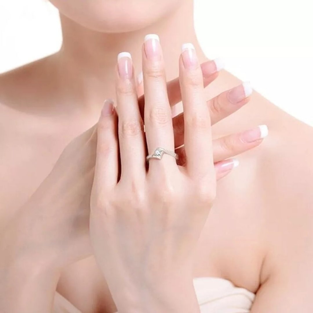 Fashion Diamond Square Couple Rings