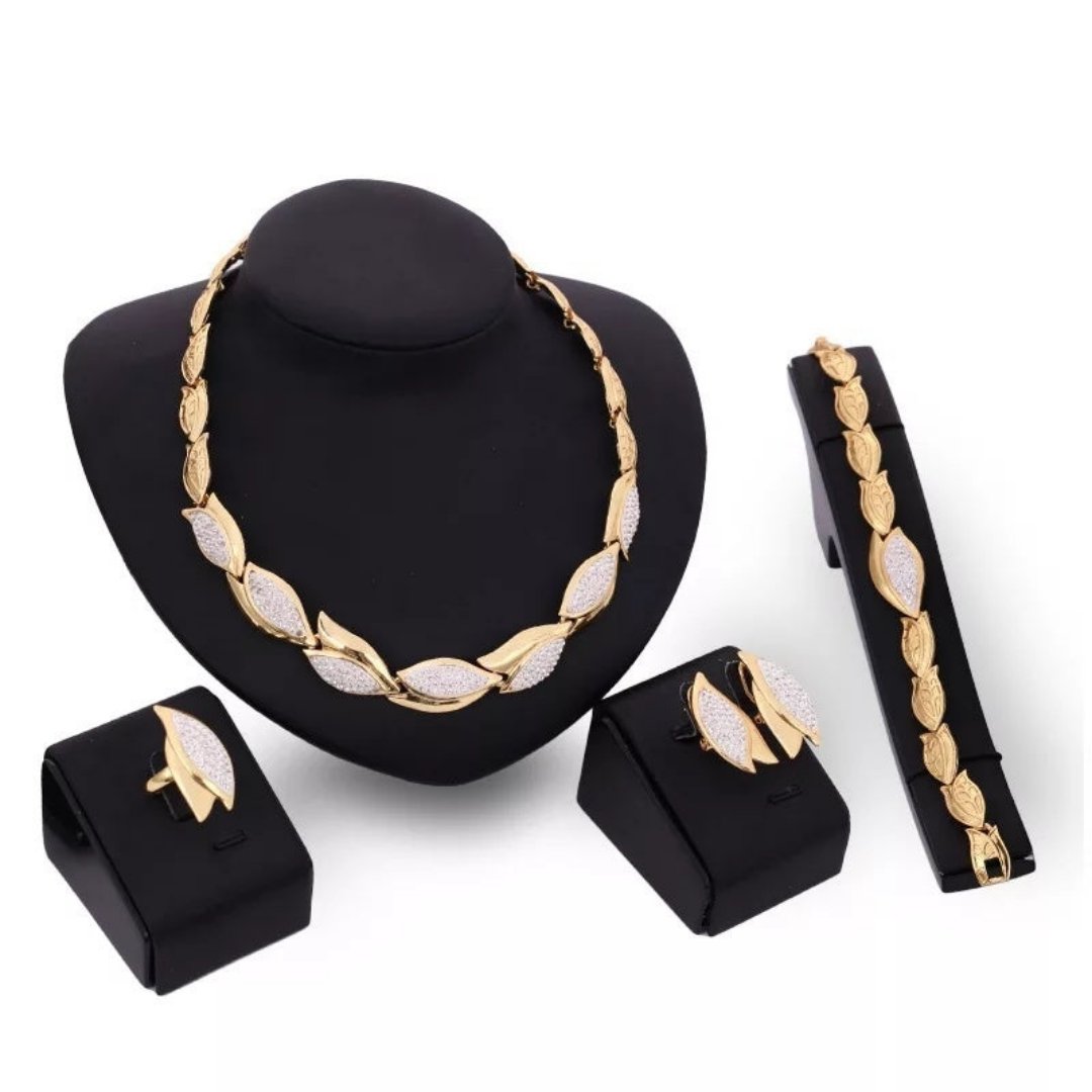 Elegant Leaf Charm Set