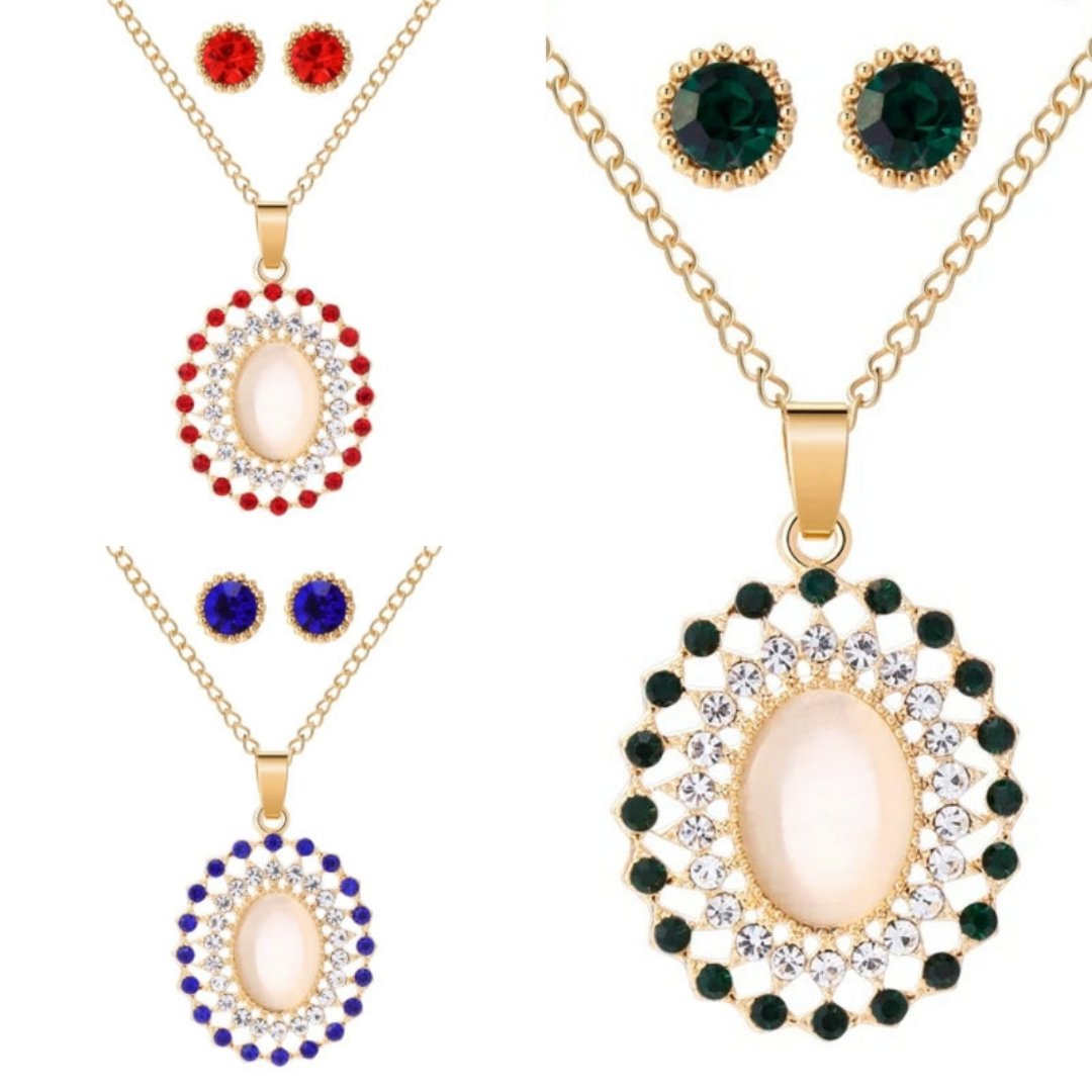 Exquisite Luxury Rhinestone Set