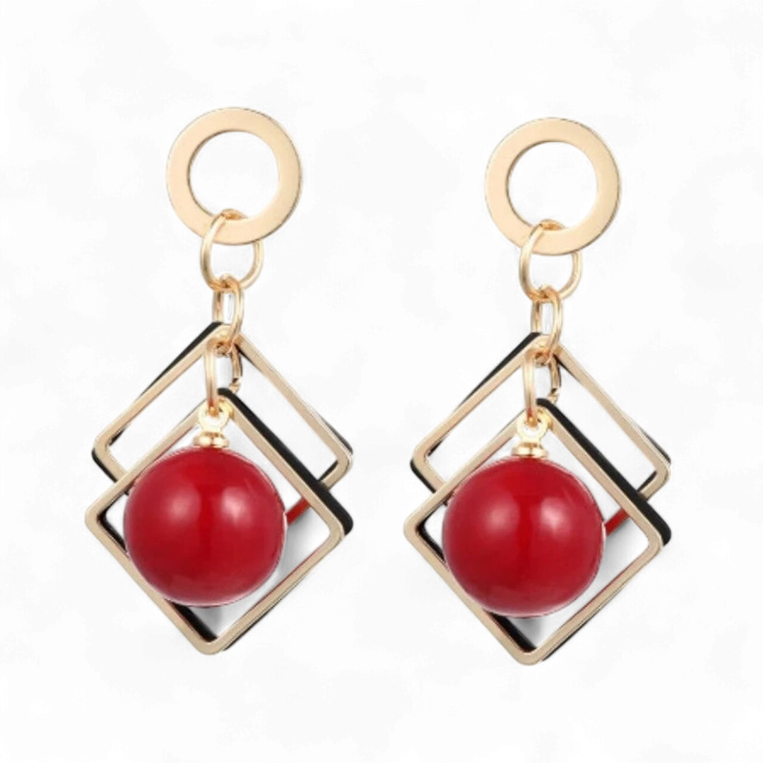 Gothic Cherry Beads Earrings