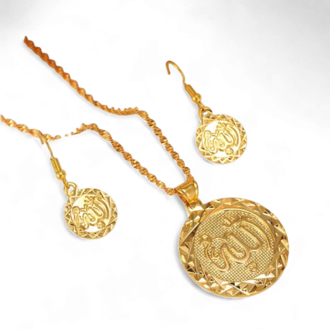 High Quality Allah Set - Gold Plated