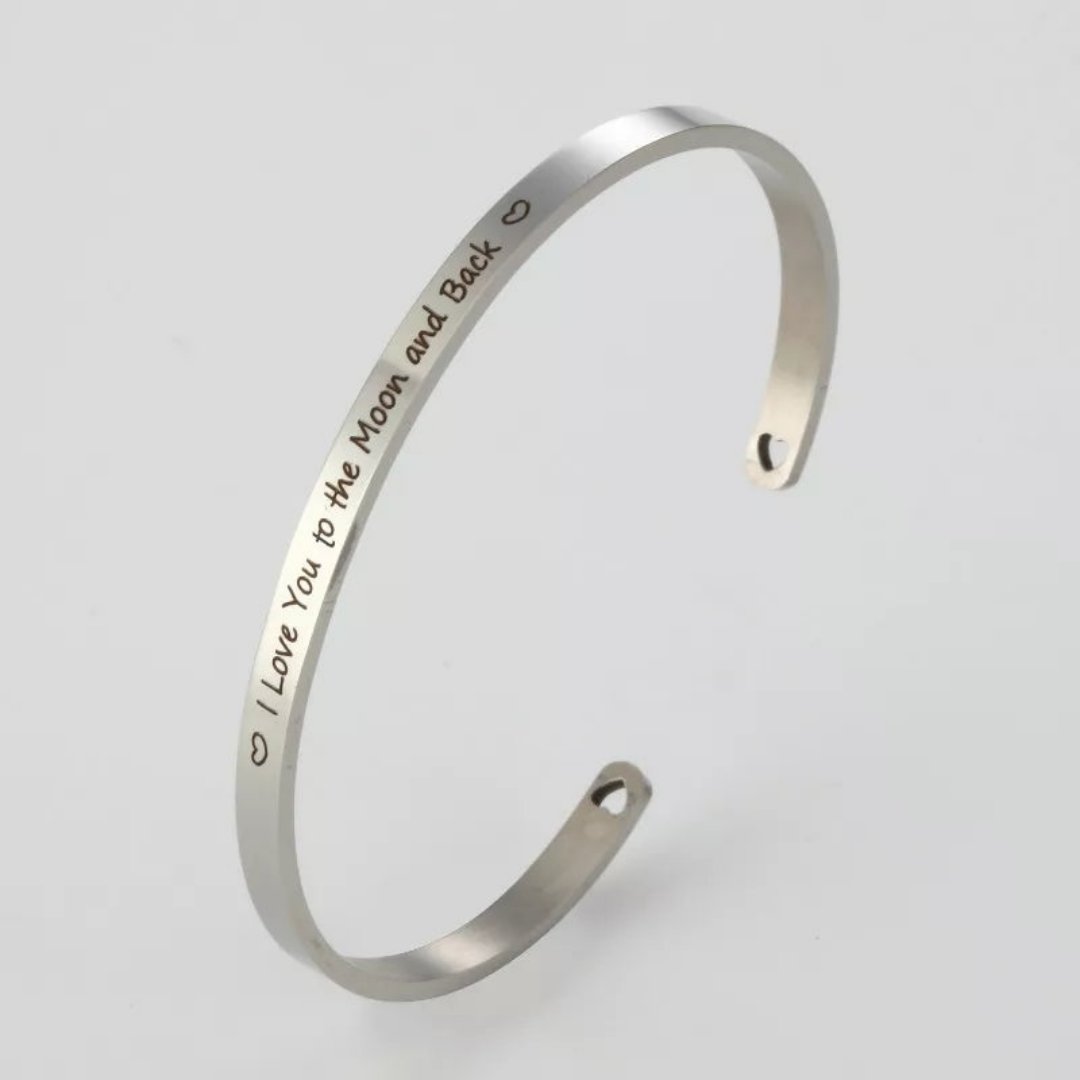 I Love You To The Moon And Back Bracelet - 2 Colors