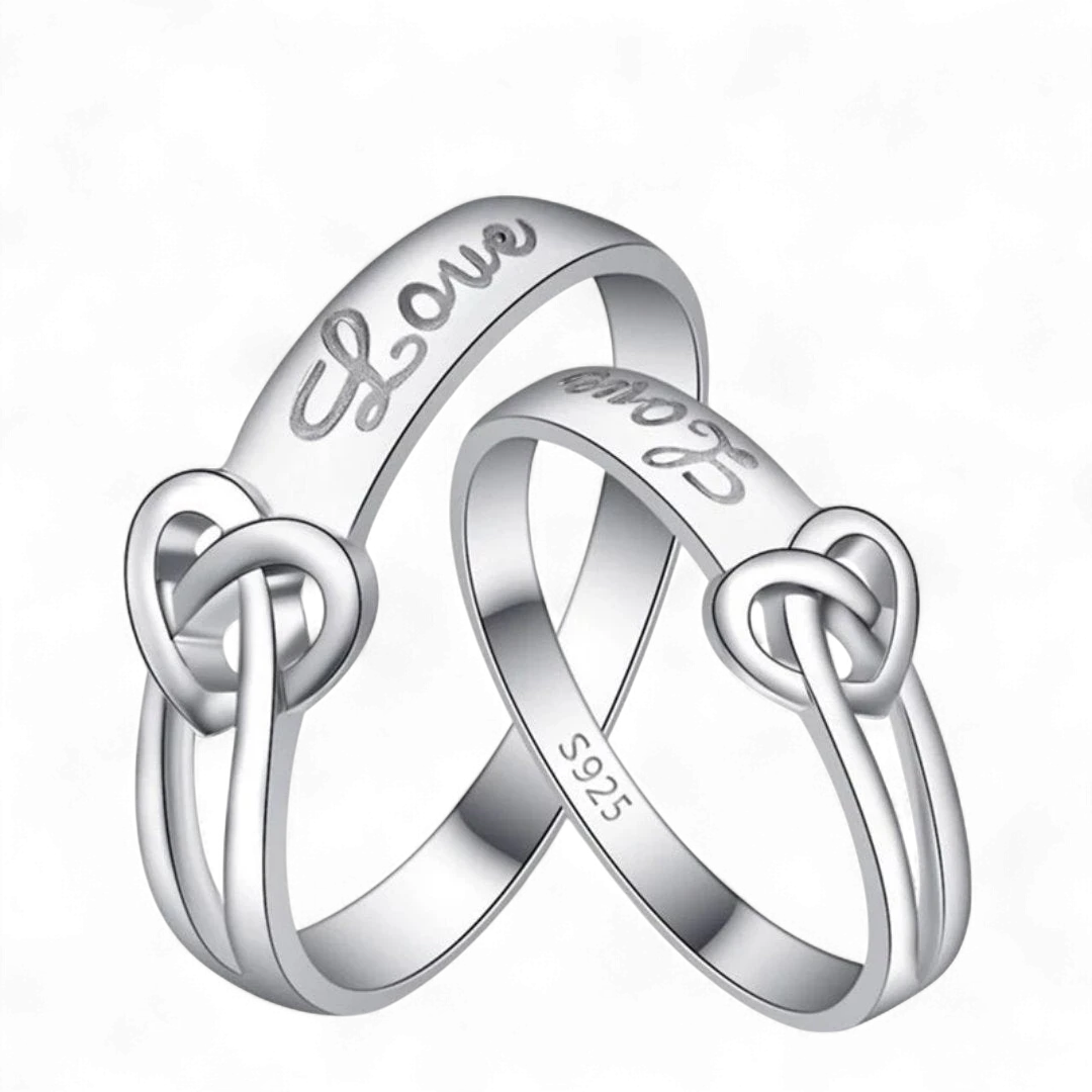 Love Bow Couple Rings