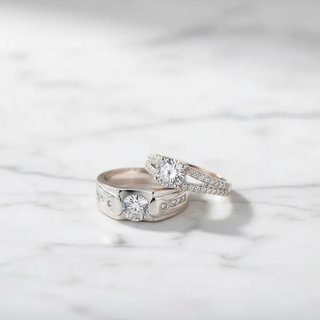 Luxurious Exquisite Couple Rings