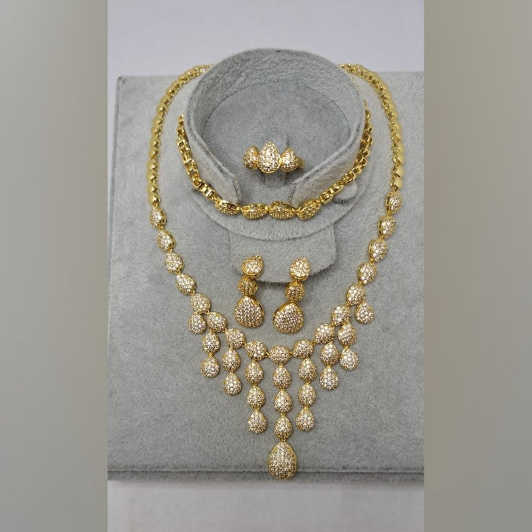 Luxury Crystal Flower Set