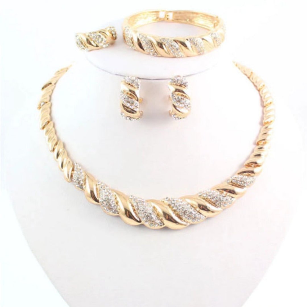 Luxury Twisted Gold Set