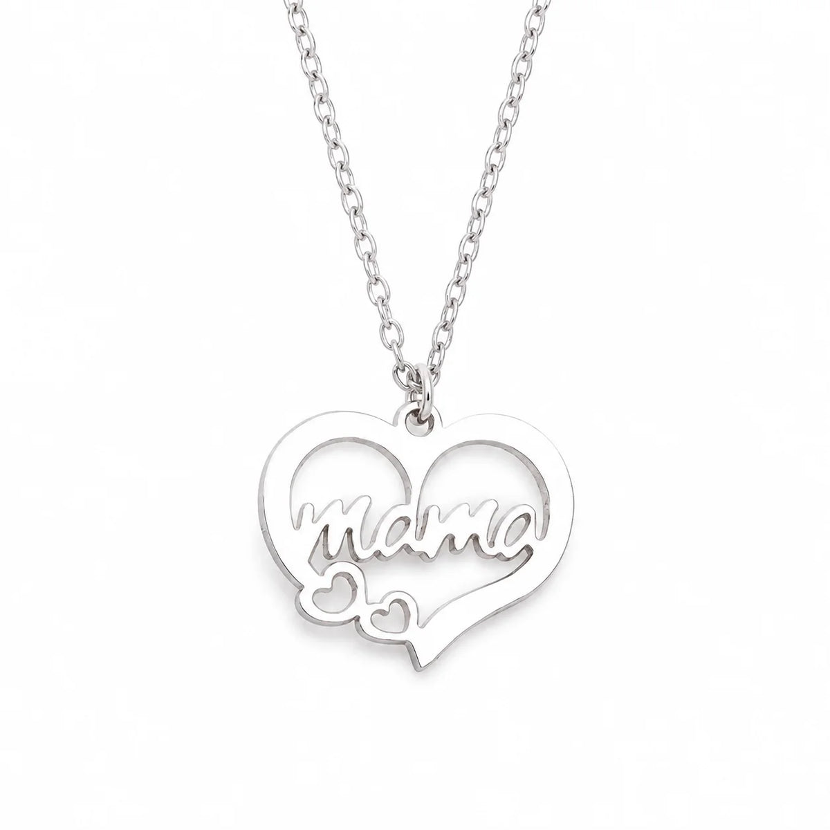 Mama Heart Cutout Necklace