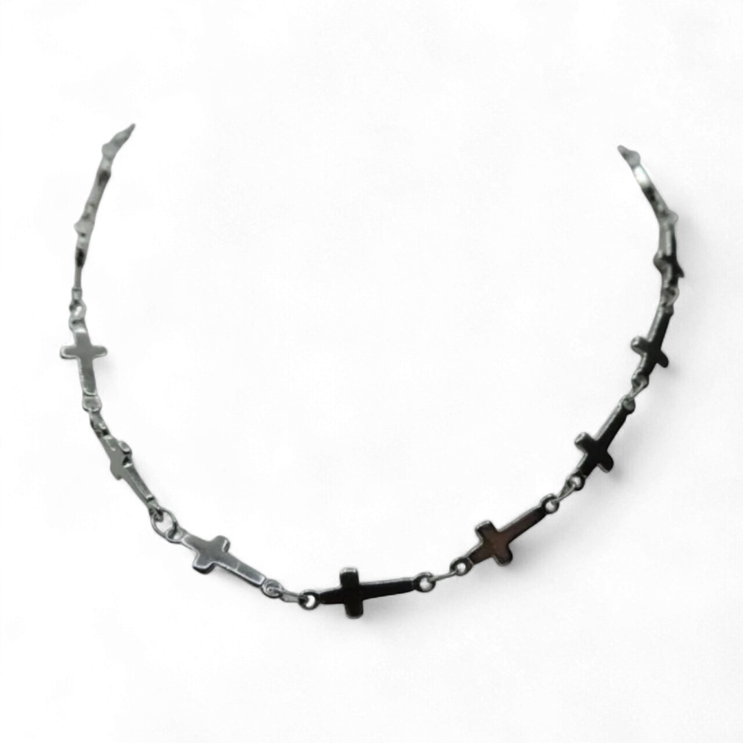 Multi Simple Crosses Necklace