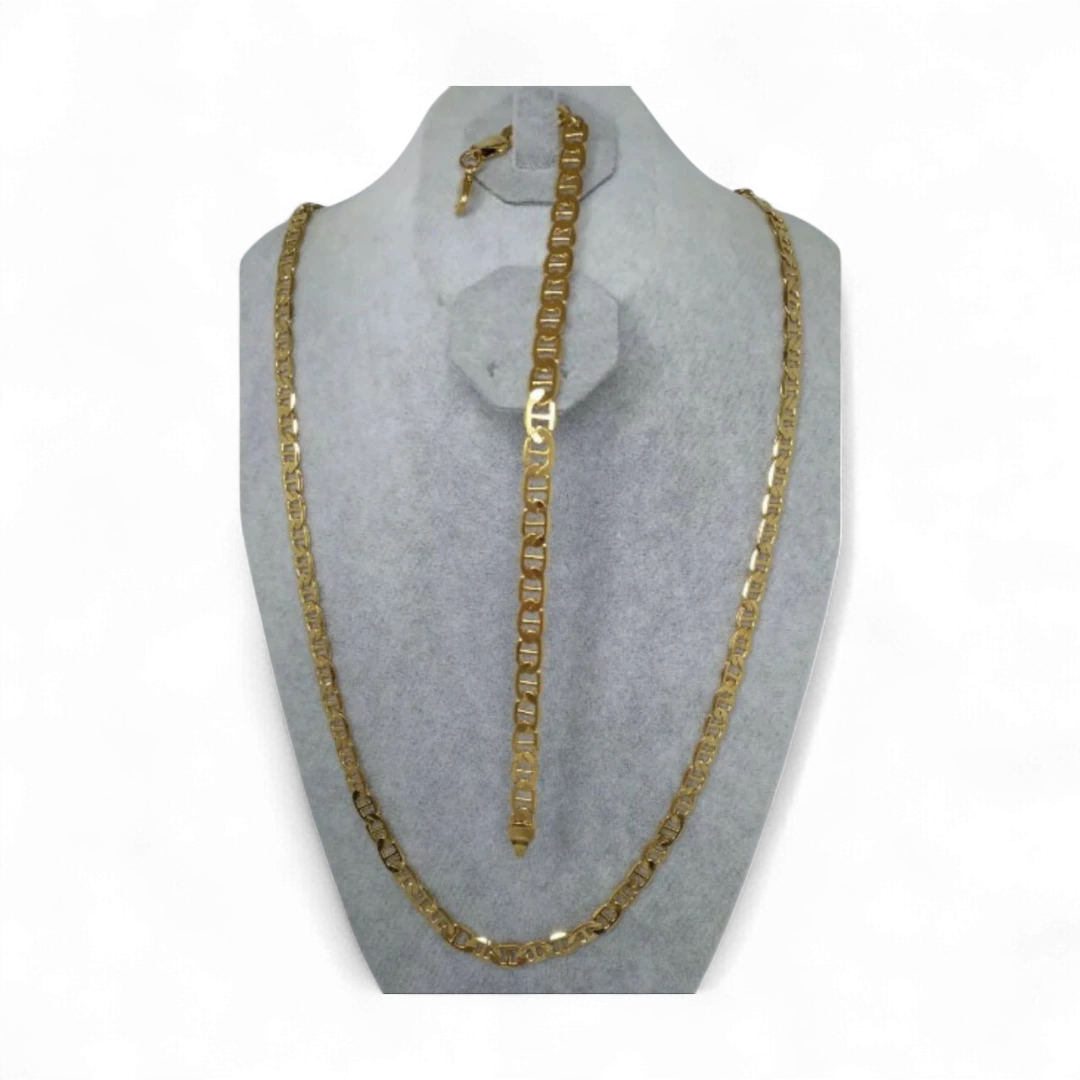 Braided Necklace & Bracelet Set - Model 1