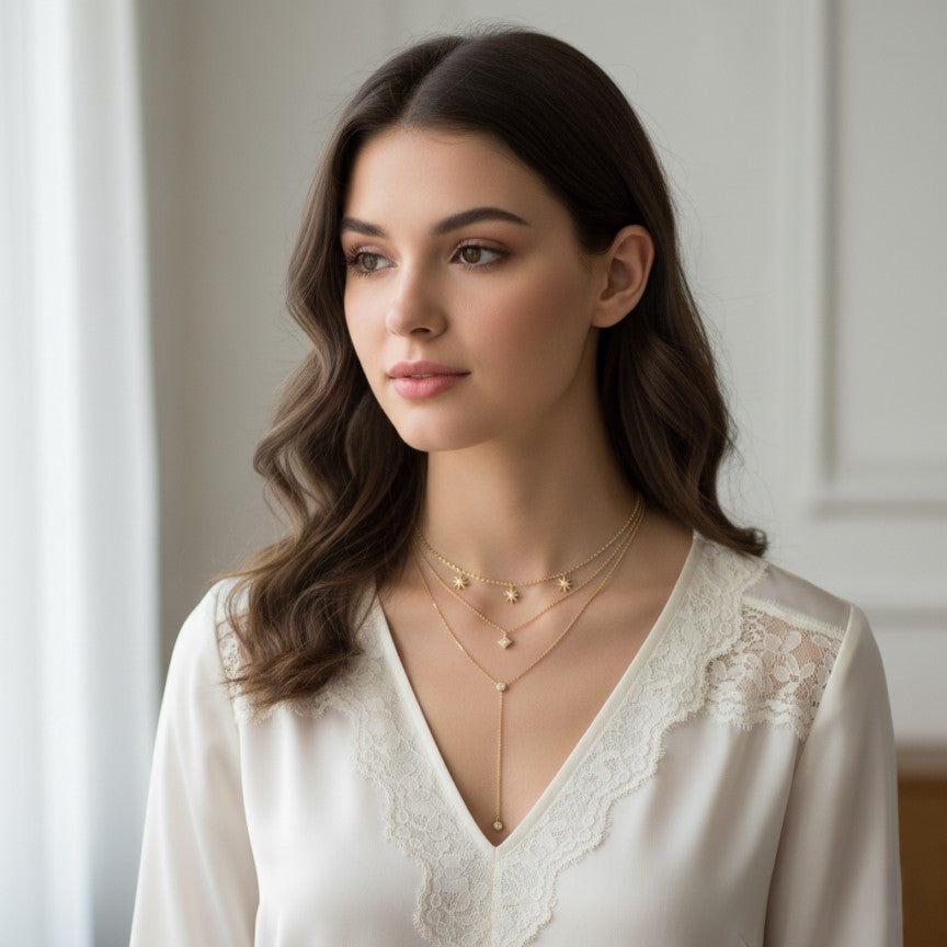 Stars Gold Necklaces