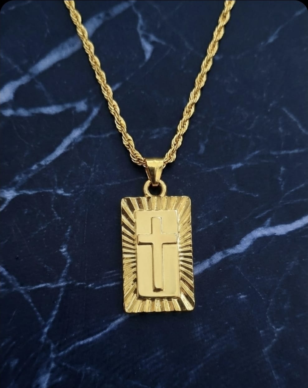 Engraved Bible Cross Necklace 2