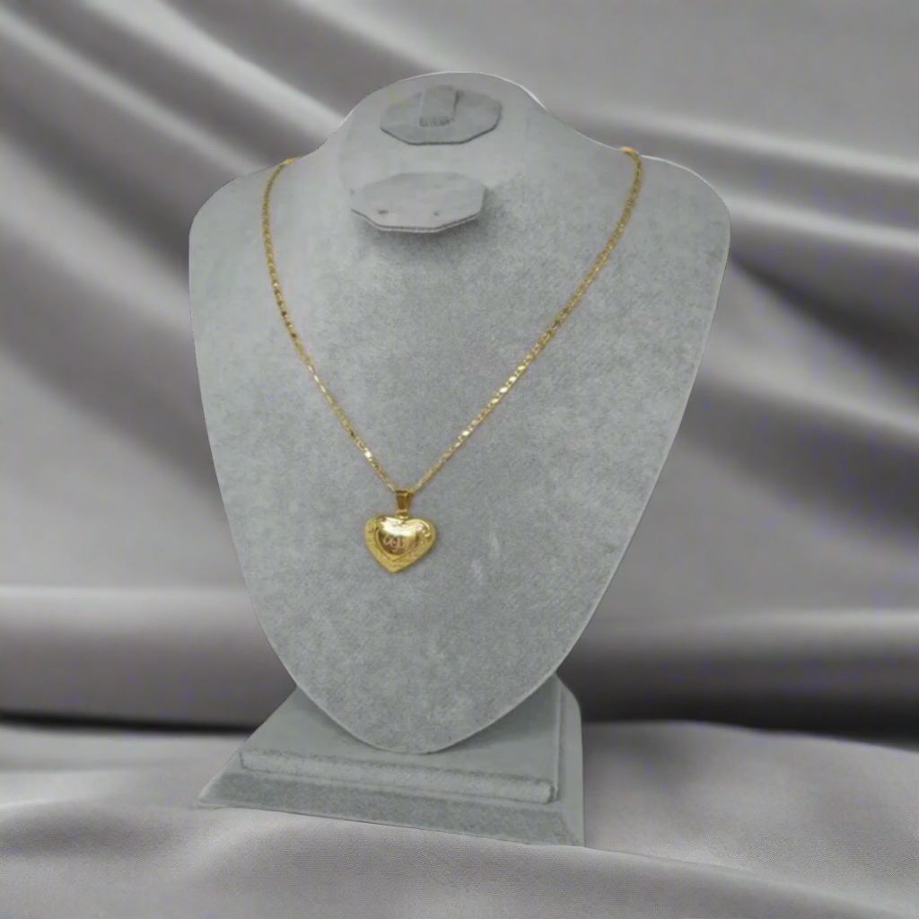 Allah Heart Frame Necklace