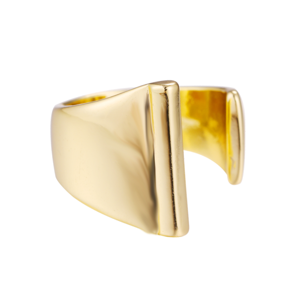 Trendy Initial Ring
