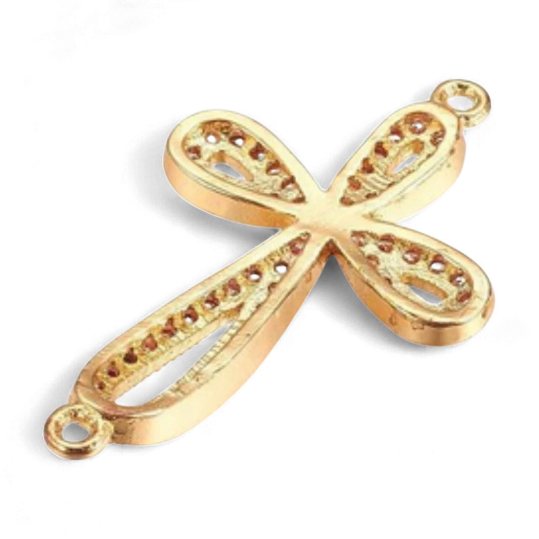 Golden Crystals Cross