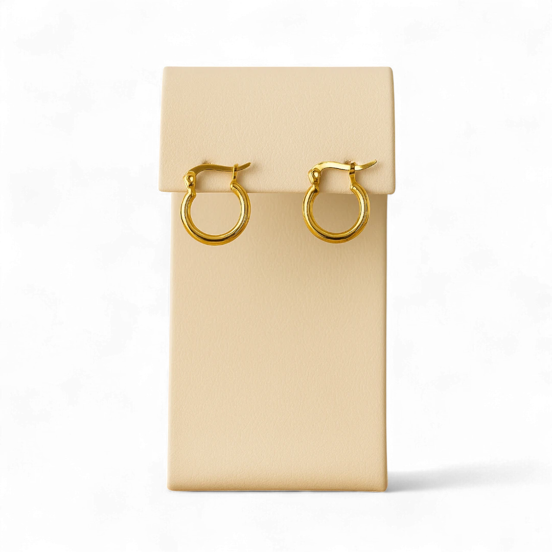 Classic Gold Hoop Earrings - Small