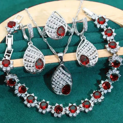 925 Silver Jewelry Wedding Set