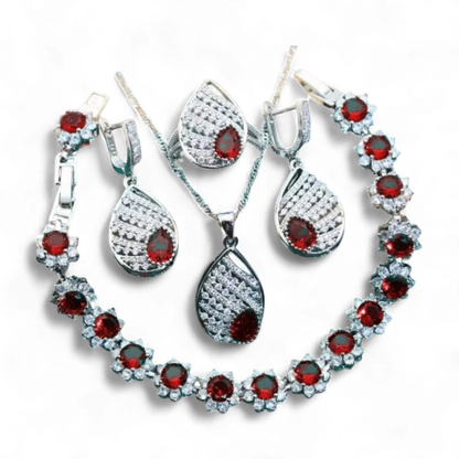 925 Silver Jewelry Wedding Set
