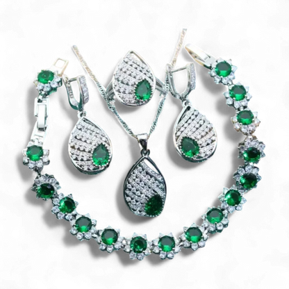 925 Silver Jewelry Wedding Set