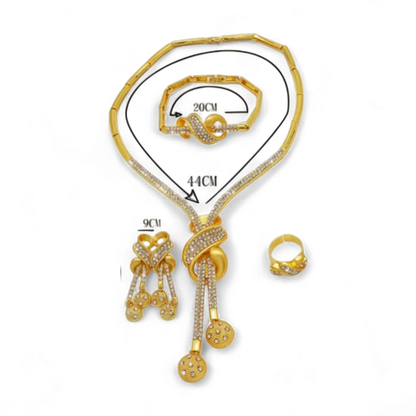 African Knot Crystal Jewelry Set