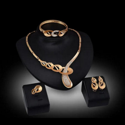 African Crystal Snake Jewelry Set