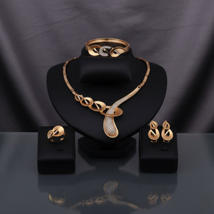 African Crystal Snake Jewelry Set