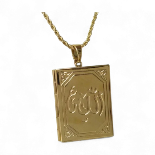 Allah Book Frame Necklace