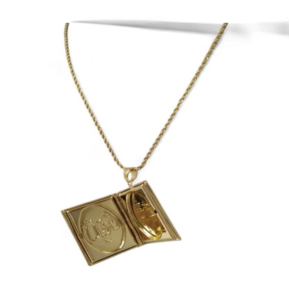 Allah Book Frame Pendant Necklace