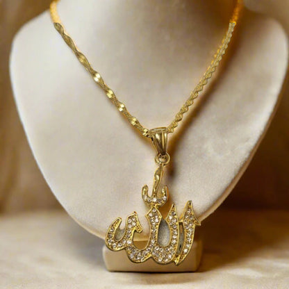 Allah Geometric Figaro Necklace
