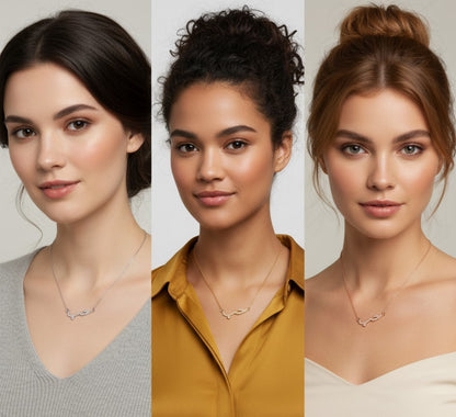 Arabic Love Stainless Steel Necklace