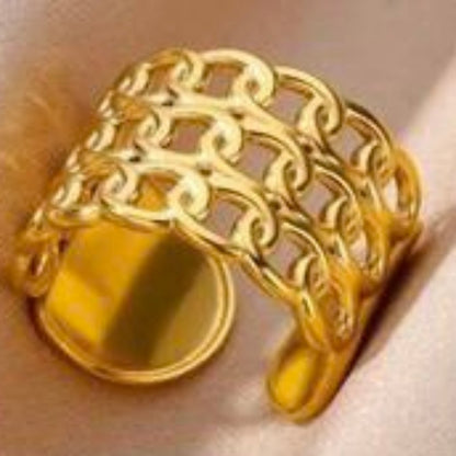 Attractive Gold Stainless Steel Rings – 9 Models