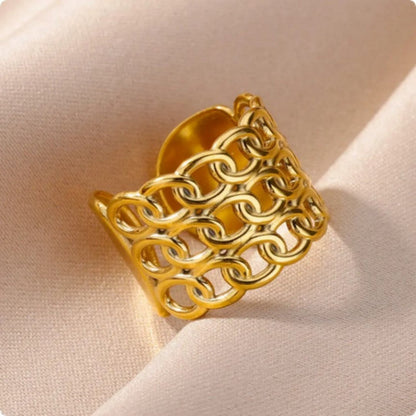 Attractive Gold Stainless Steel Rings – 9 Models