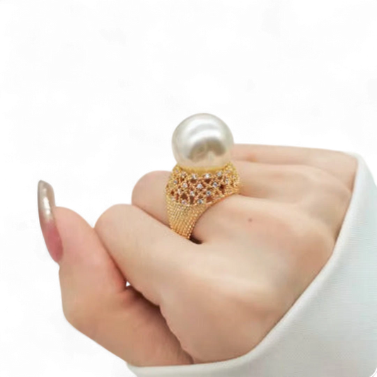 Super Large Pearl Ring