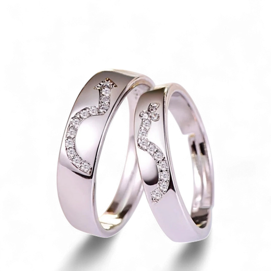 Romantic Lovers Couple Rings
