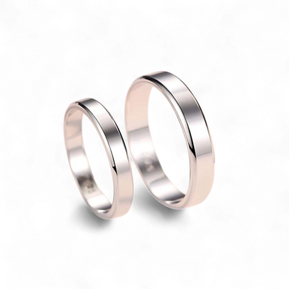 Classic Simple Couple Rings