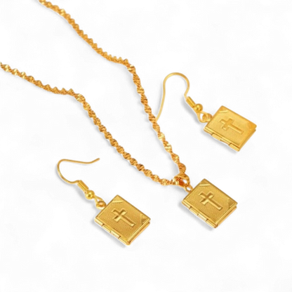 Cross Bible Frame Set