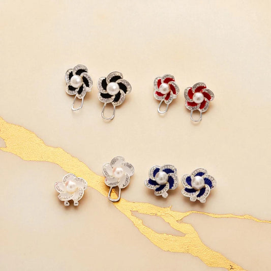 Elegant Flower Pearl Earrings
