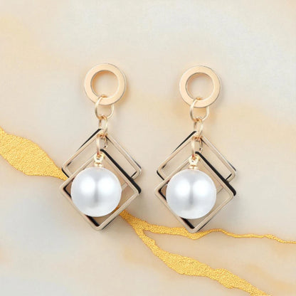 Gothic Cherry Pearl Beads Earrings