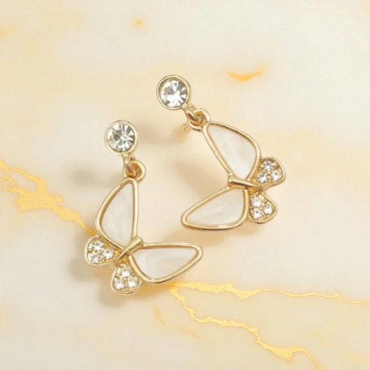 Lovely Butterfly Drop Earrings