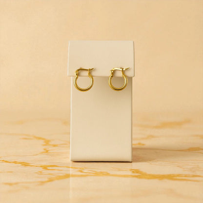 Classic Gold Hoop Earrings - Small