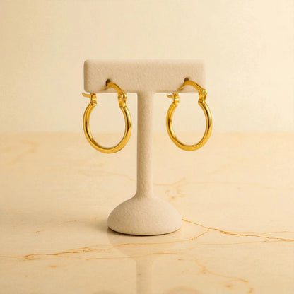 Classic Gold Hoop Earrings - Large