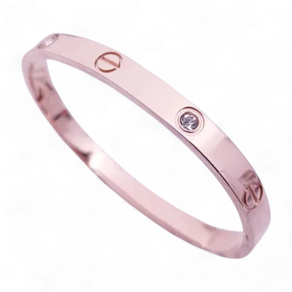 Gold Tone Lucky Clover Charm Bracelet