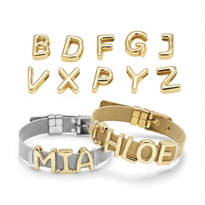 Personalized Letter Mesh Bracelet