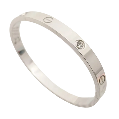 Gold Tone Lucky Clover Charm Bracelet