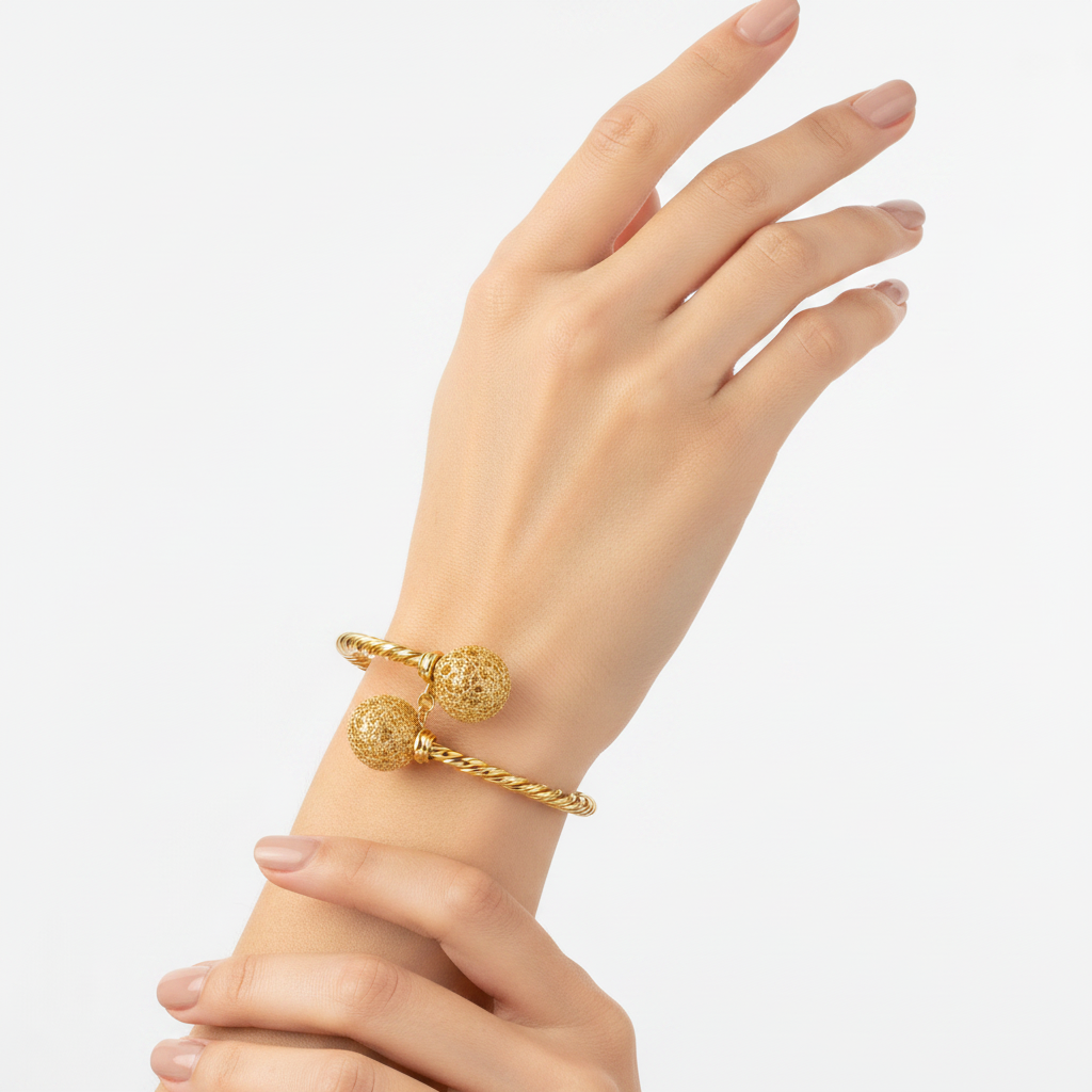 Golden Twisted Rope Bracelet
